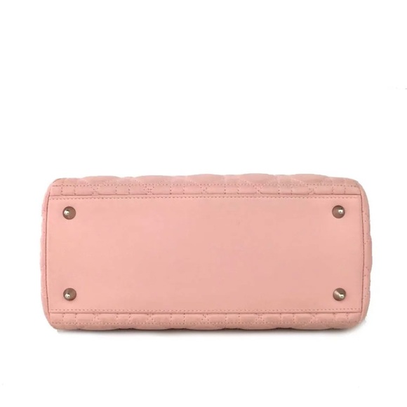 🌸 Christian Dior Cannage Lady Pink Lambskin Medium Bag crossbody (retail $6100) - Picture 10 of 10